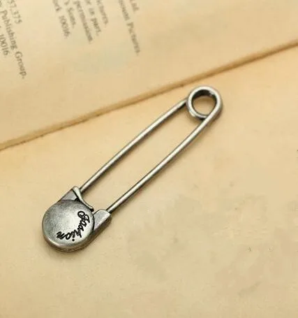 A DoreenBeads, круглая головка, сплав, брошь на булавке, винтажная мода, большая пряжка для шали, шляпы, пакет для игл, кардиган, подвеска, брошь, ювелирное изделие - Цвет: A