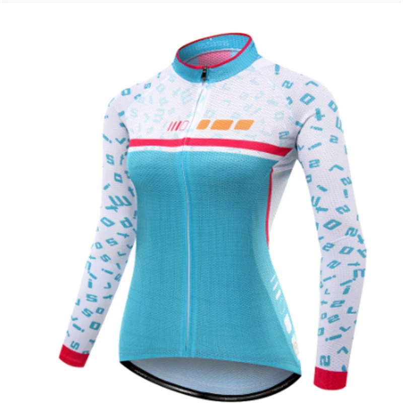 

Рубашки для гоночных велосипедов, велосипедные топы с длинным рукавом, Женская велосипедная Джерси, новый дизайн, весенне-осенняя спортивная одежда, модная одежда для горных велосипедов
