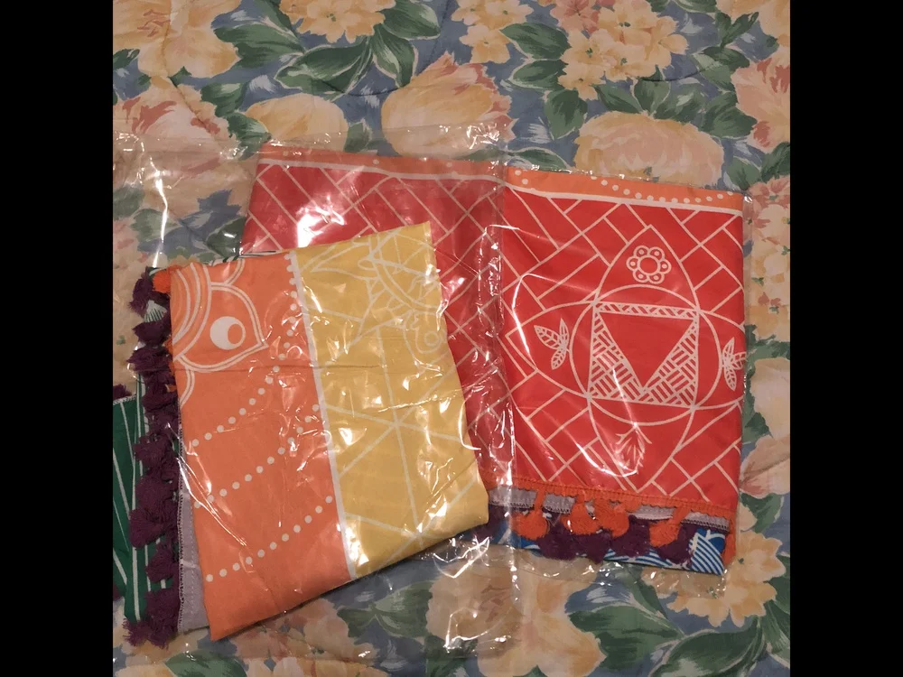 70*150 см Радужный полосатый шарф богемное Настенное подвесное одеяло индийской