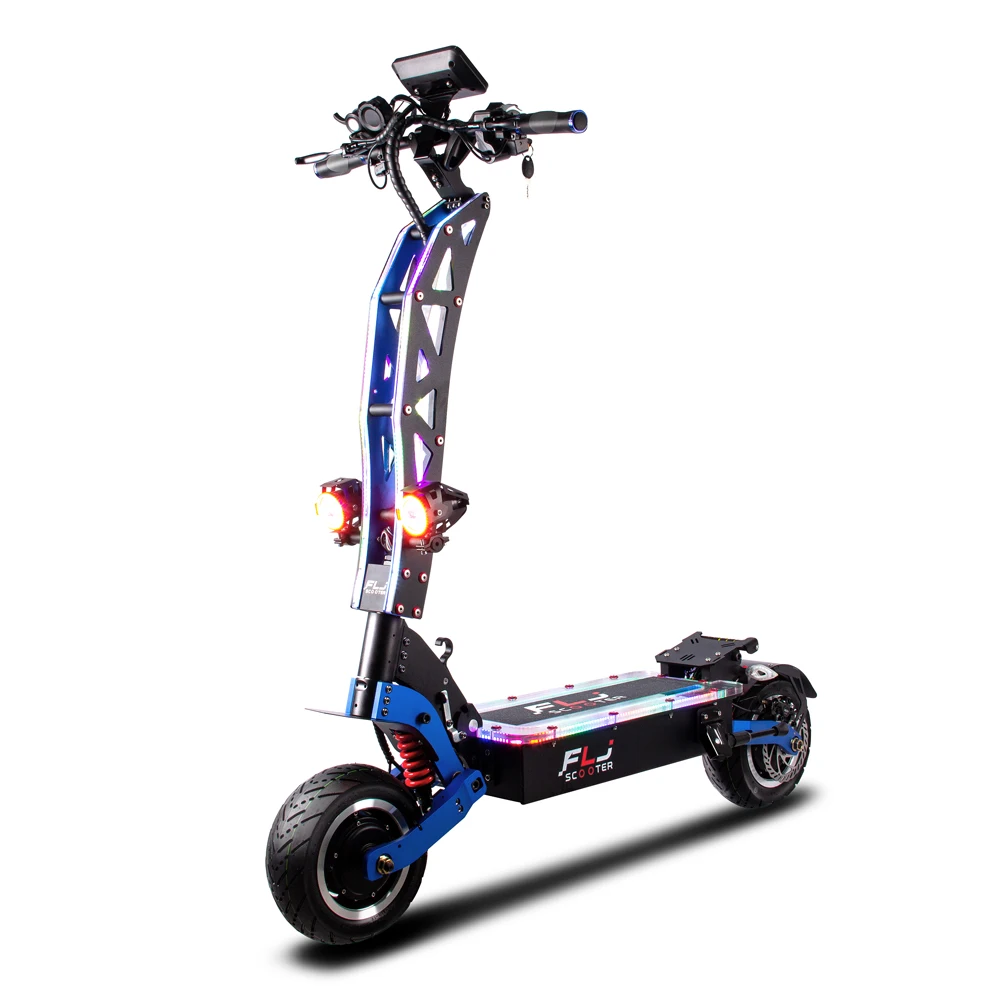 Verkaufen FLJ 6000W 7000W Roller Mit 60v/72v Starke Leistung 11 Zoll Räder Verbesserte Großen Bildschirm Erwachsene Elektrische Roller