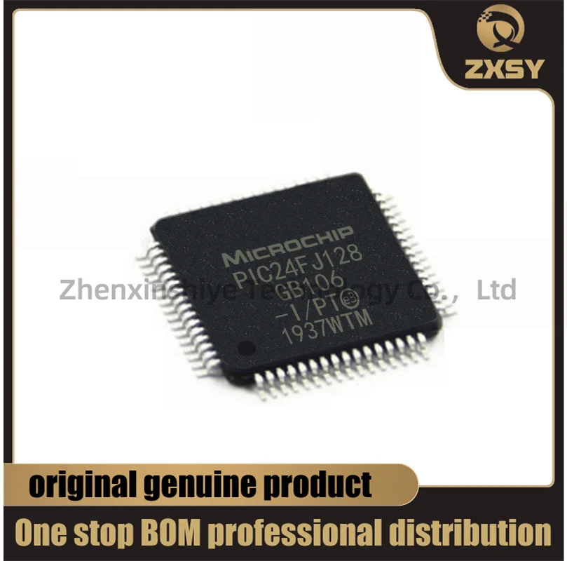 

New and original chip MICROCHIP PIC24FJ128GB106-I/PT PIC24FJ128GB106