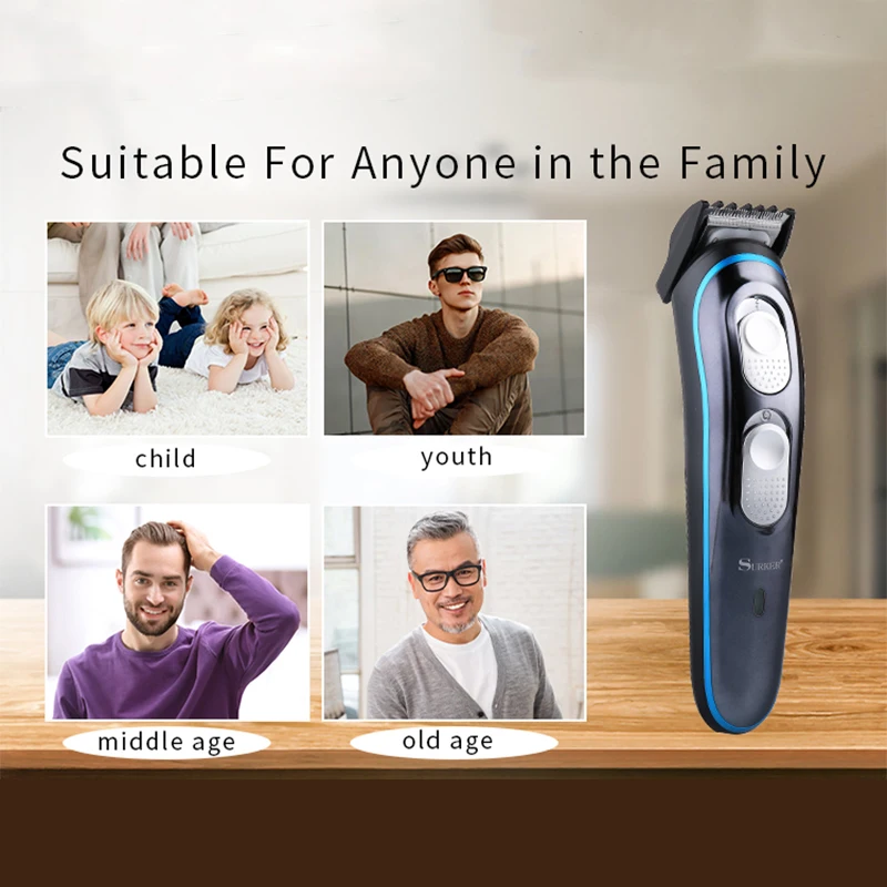 Беспроводной профессиональный триммер для волос мужчин машинка стрижки