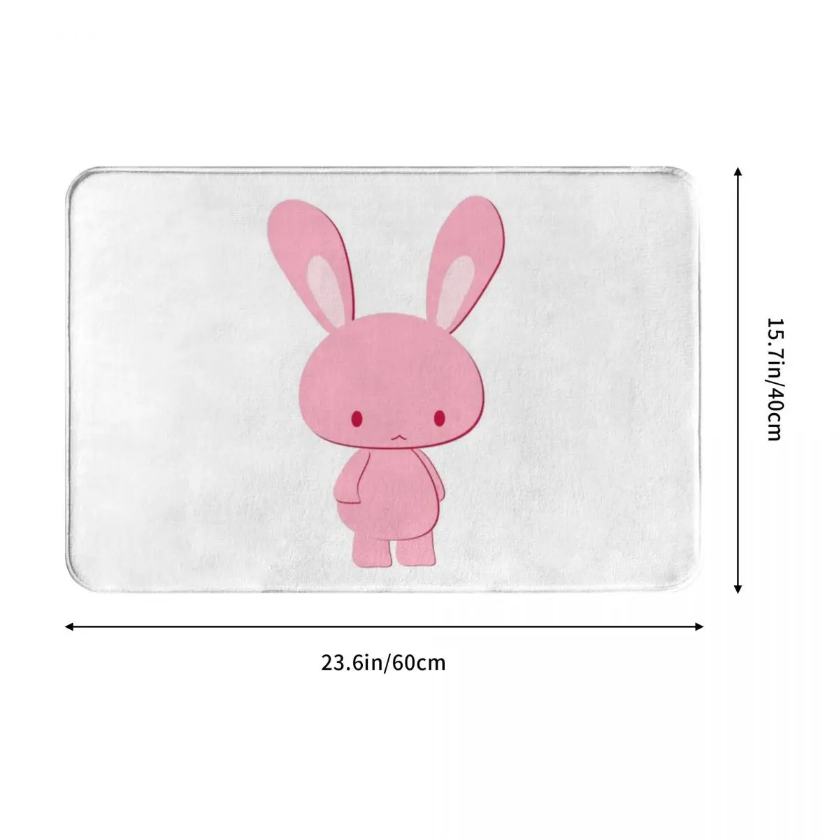 Розовый коврик с кроликами для ног ванной из полиэстера нескользящий входа кухни