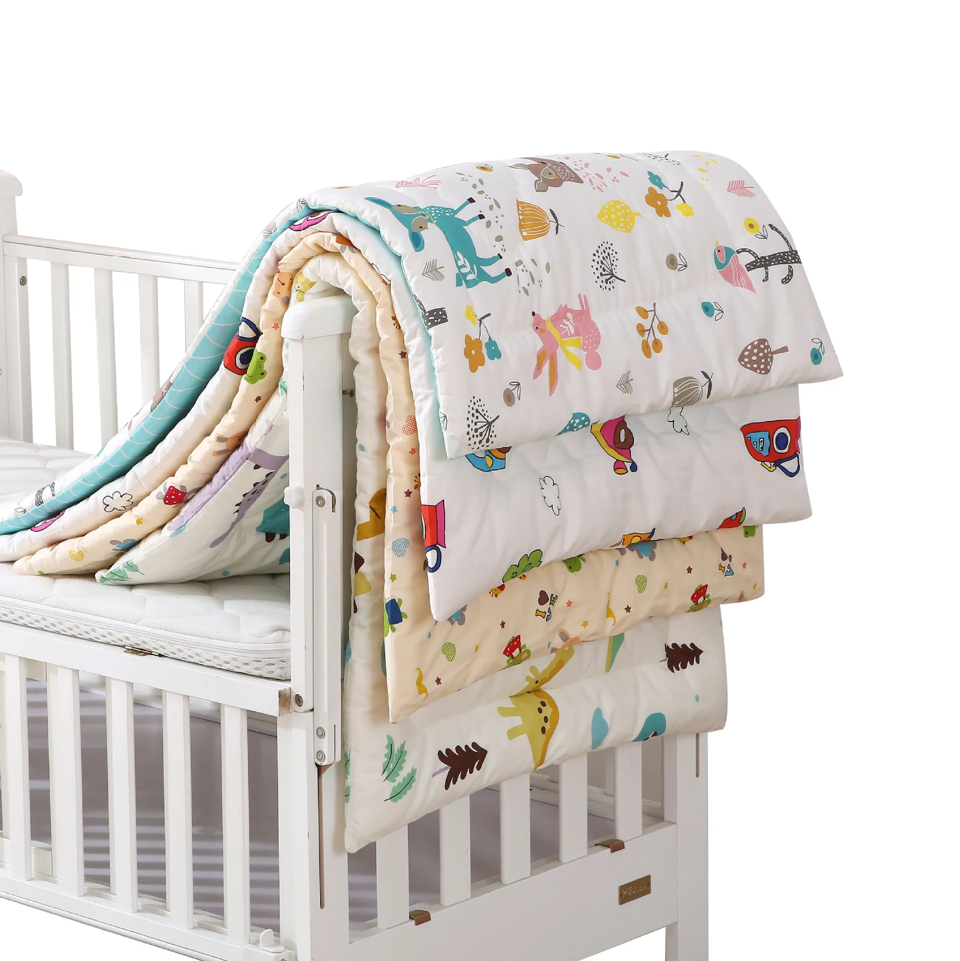 

Baby Bed Mattress Pad Crib Mattress100% Natural Cotton Baby Bedding Set Boys Girls Cute Dinosaur Infant Toddler Bed Set 120x60cm