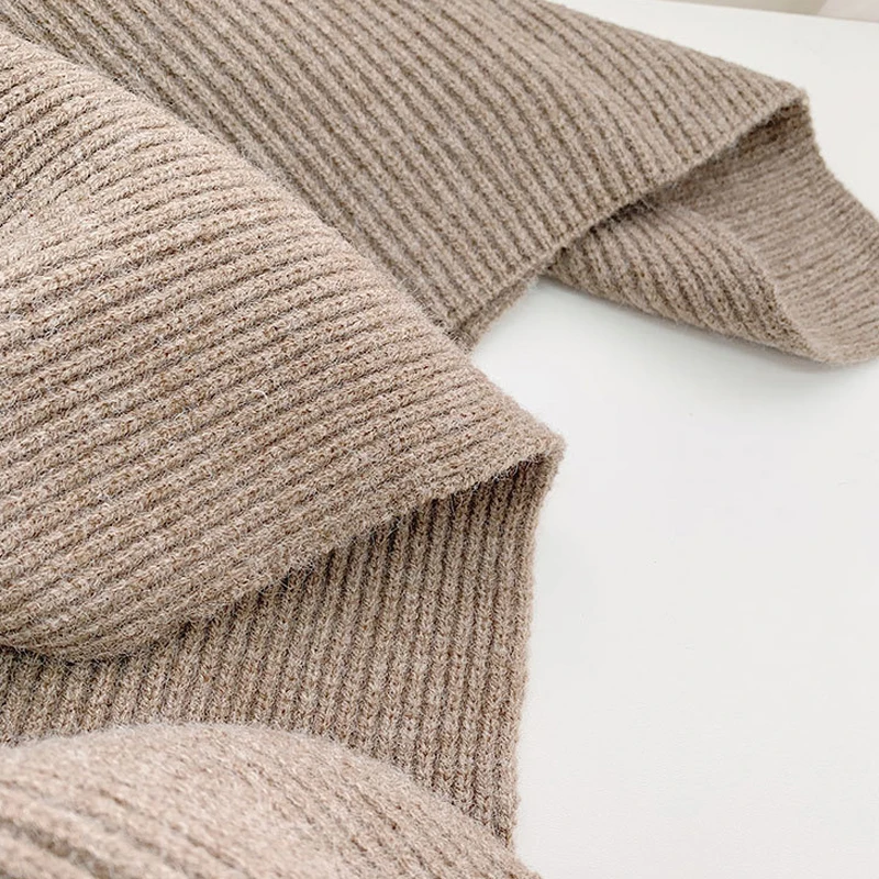 

Solid Irregular Slit Women Ponchos Scarf High Neck Collar Knitted Shawl Wraps Capes Sjaals Voor Dames Pashmina Bufandas Mujer