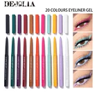 Жидкая подводка для глаз, 20 цветов, карандаш, натуральный водостойкий, быстросохнущий, легко наносится, стойкая косметика, подводка для глаз, инструменты для макияжа