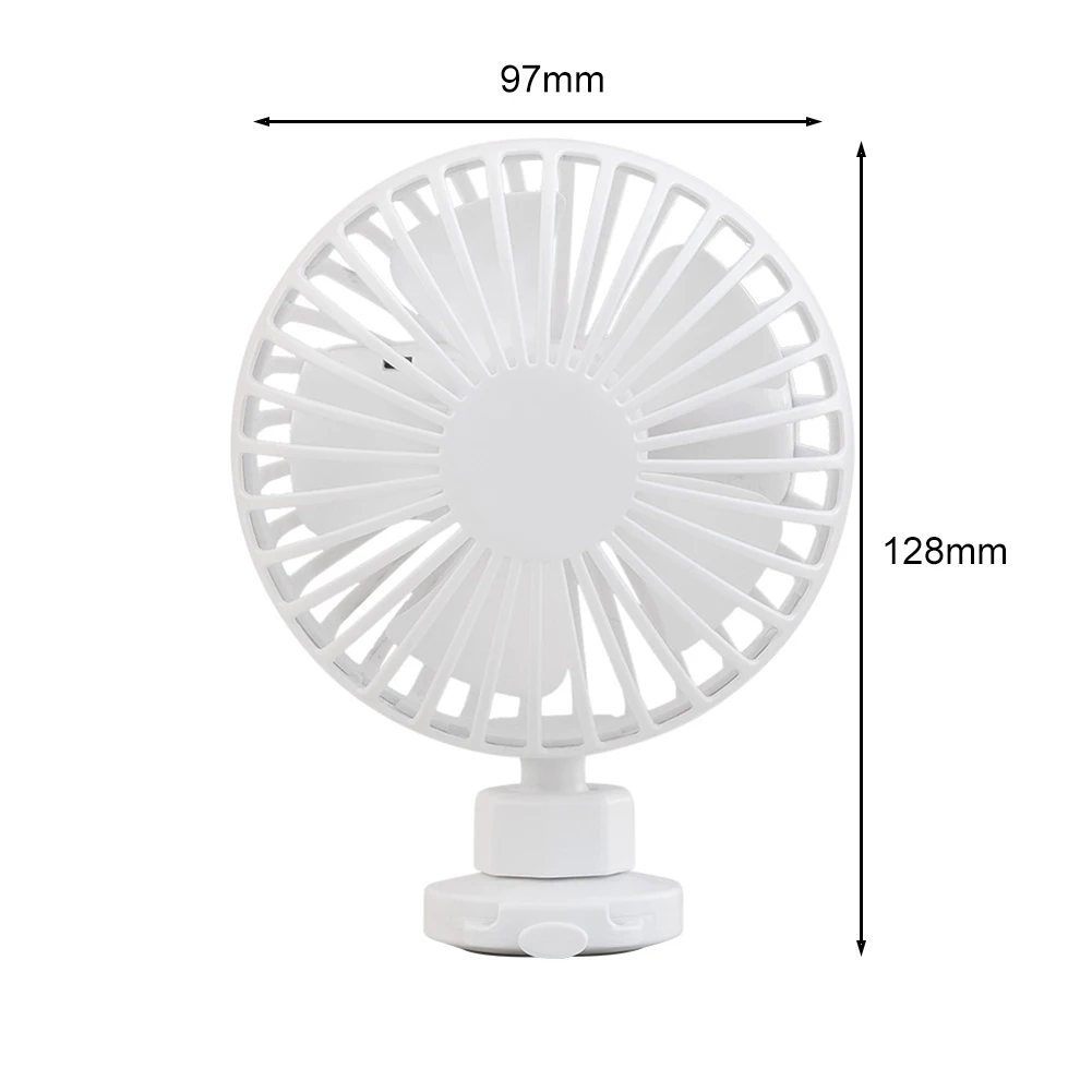 

USB Rechargeable Electric Fan Portable Personal Summer Radiator Outdoor Travel Silent Cooling 3 Gears Adjustable Wrist Strap Fan