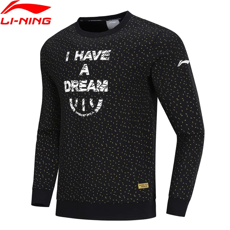 (Break Code) Мужской баскетбольный свитер Li-Ning толстовка стандартного кроя 63% хлопок 37%