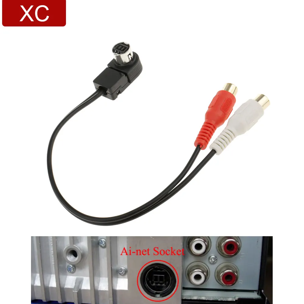 

Car Accessorie Aux Audio Input Adpter Cable For ALPINE KCA-121B AI-NET RCA Auxiliary Cord Connect CVA CDA-7894 IVA-D900 INA-N333