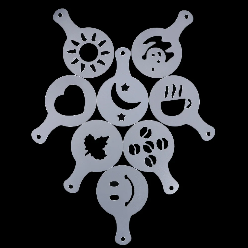 16 шт. трафареты для бариста кофе|Трафареты кофе| |