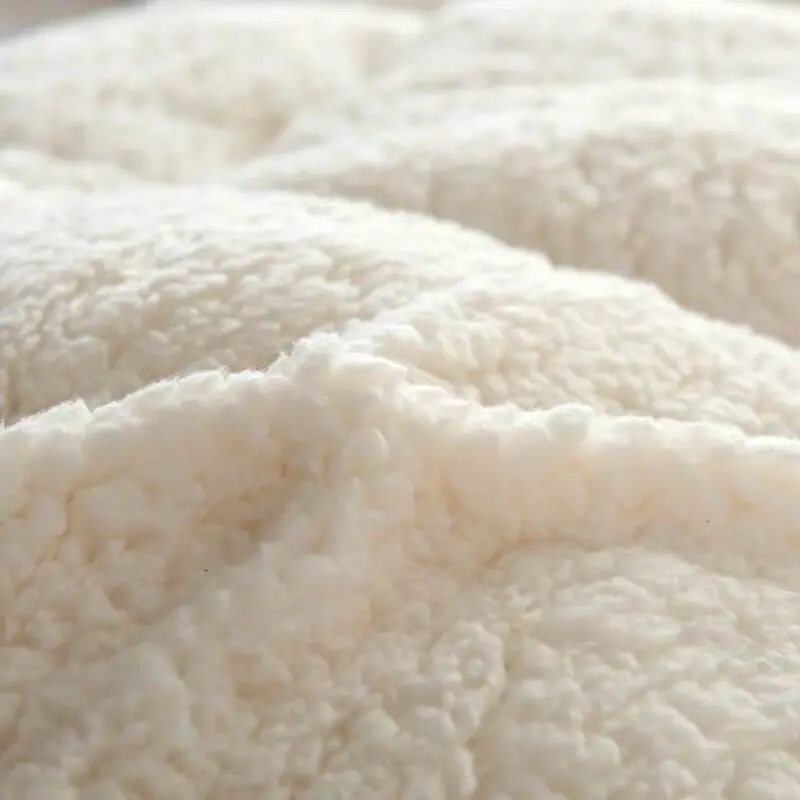Белые хлопковые одеяла в стиле пэтчворк австралийская овечья шерсть мягкий