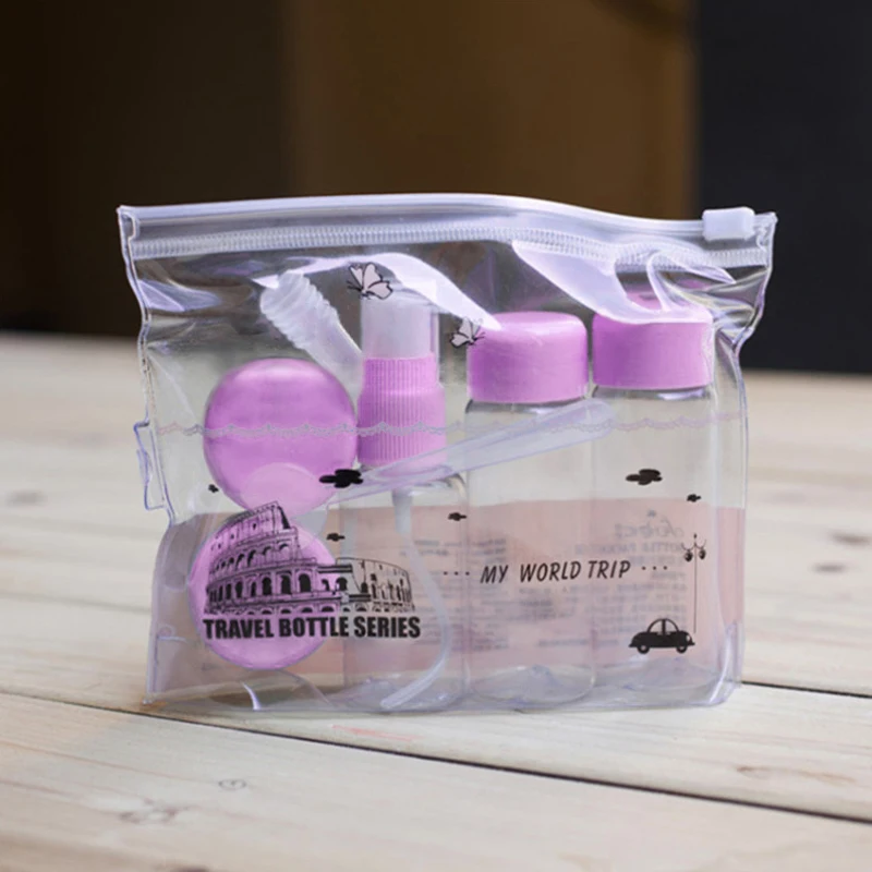 7 шт./компл. дорожный мини Косметический Горшок для макияжа бутылочки крема лица