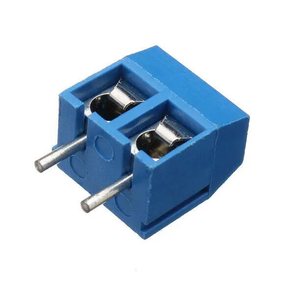 

50pcs 2pins Printed Circuit Board Connector Block Screw Terminals