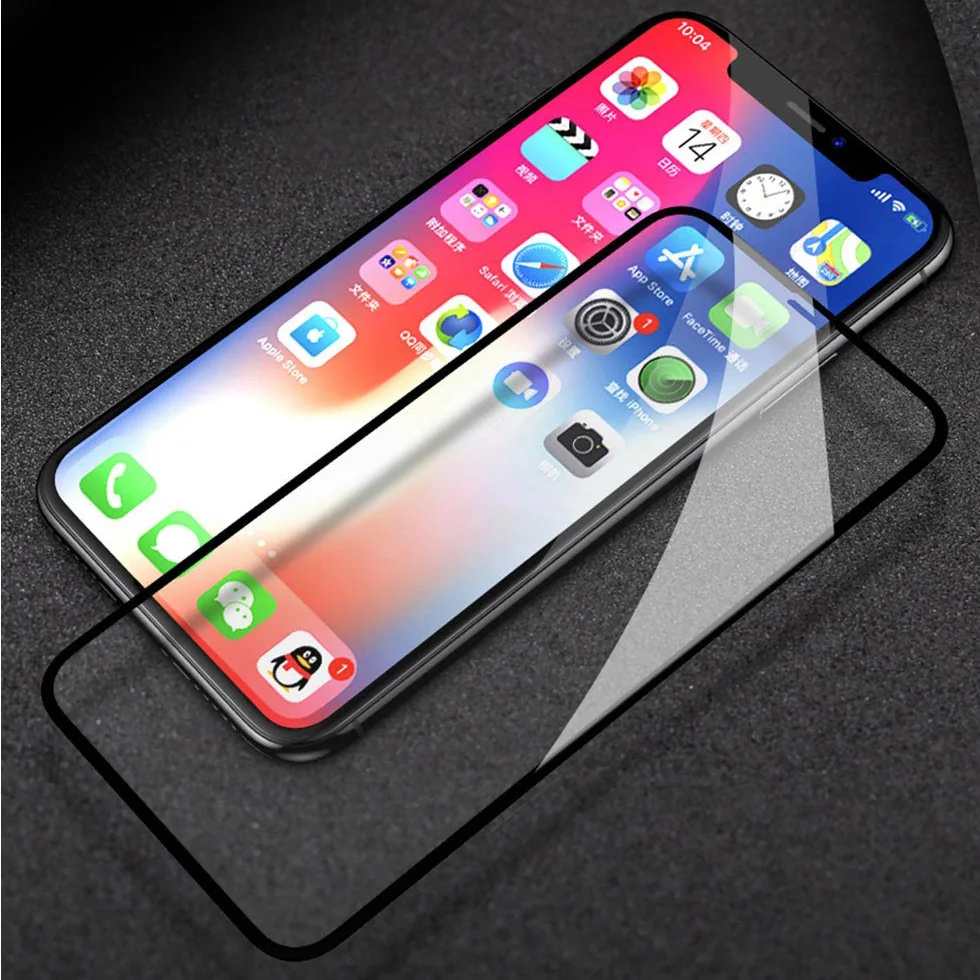 

TOTU for iPhone 7 8 SE 2020 X XS Phone Screen Protector Soft Edge Tempered Glass Film HD Front Screen Protector Film