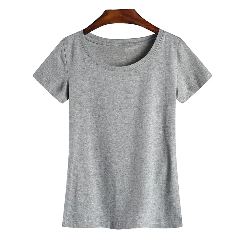 

Fashion Logo Printing T Shirts Women's Short Sleeve Fashion 100% cotton Beige Female T-Shirts