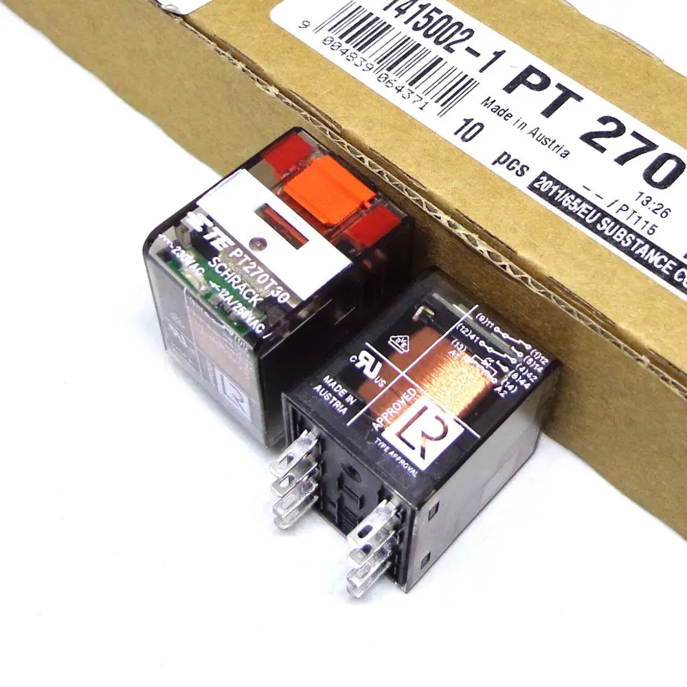 Для SCHRACK TE подключения PT270024 24VDC PT270T30 230VAC 2CO 12A 8PIN реле совершенно новое и