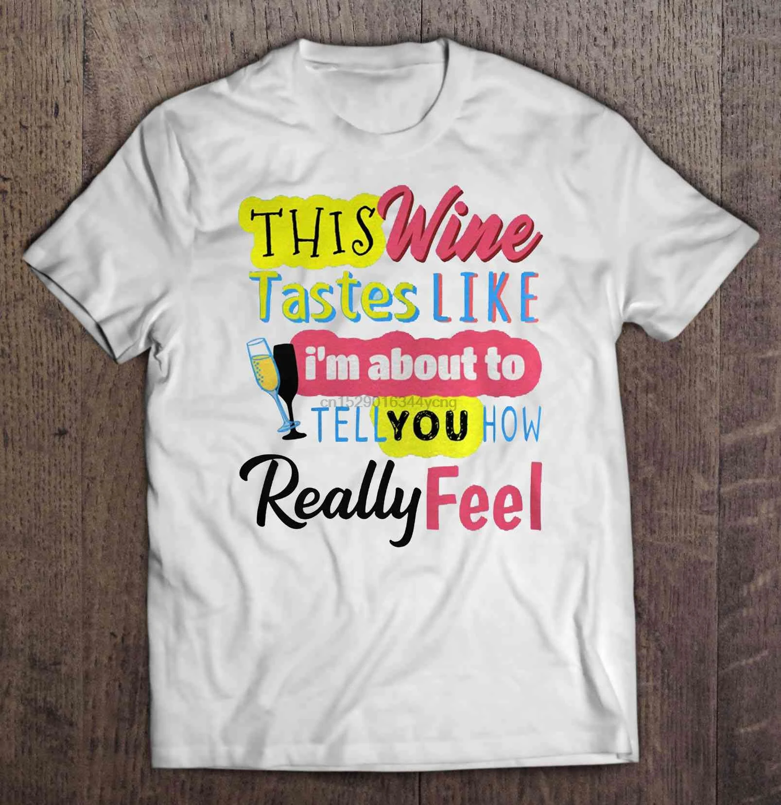 Мужская смешная футболка модная это вино на вкус как я вот сказать вам самом деле