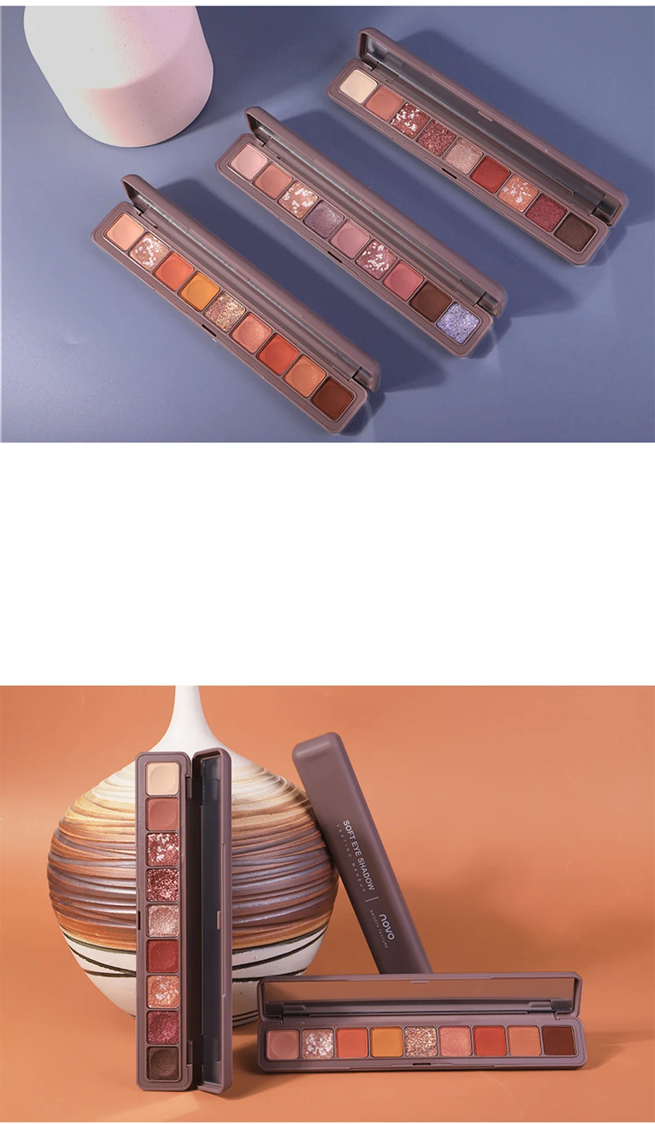 Ново 9 Цвета Galaxy блеск Палетка теней для век SMOKY мерцание матовый стойкий пигментированные тени для век Блеск бриллиант Тени Кисти для макияжа Набор