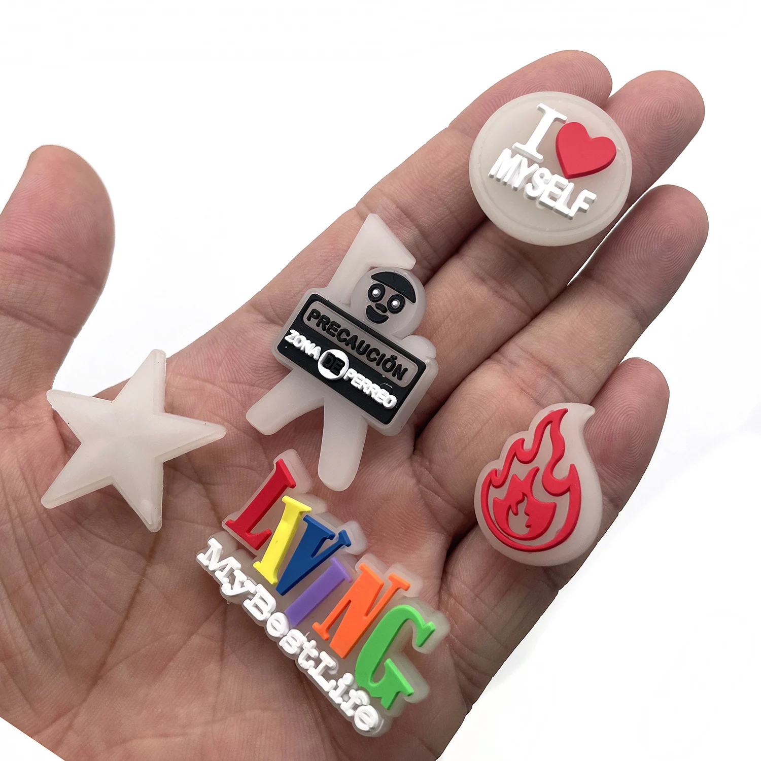 Светящиеся подвески для обуви со слоганом 1 шт. | Обувь