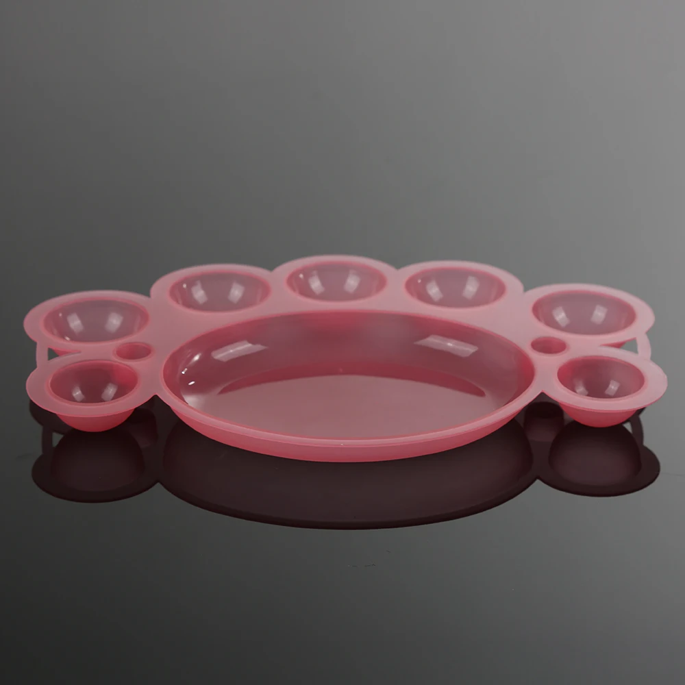 1 шт. пластиковый лак для ногтей цветное блюдо Палитра дизайна смешивание