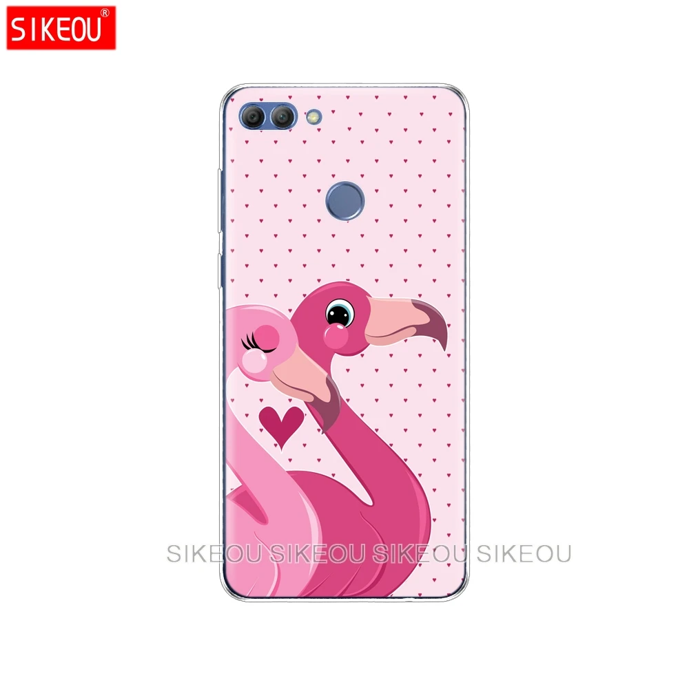 Силиконовый чехол для Huawei p smart 2018 Enjoy 7S psmart задняя крышка полностью 360 Защитный