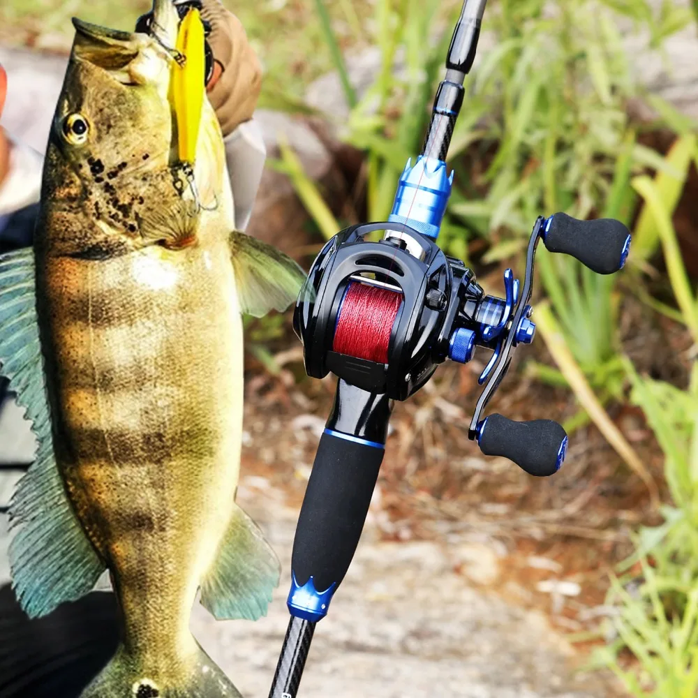 Sougayilang 2 1 м рыболовная удочка и Катушка baitcasing Combo портативная карбоновая 4