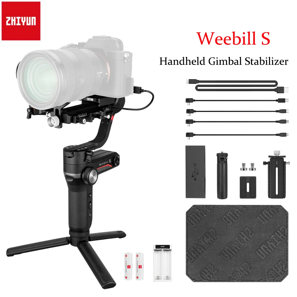 

3-осевой карданный стабилизатор ZHIYUN Weebill S, светодиодный дисплей для беззеркальных камер DSLR и Canon EOS R A7III A7M3 Z6 Z7 S1