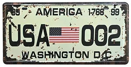 

Jacksoney Tin Sign New Aluminum USA Washington License Plate Cover Metal Sign