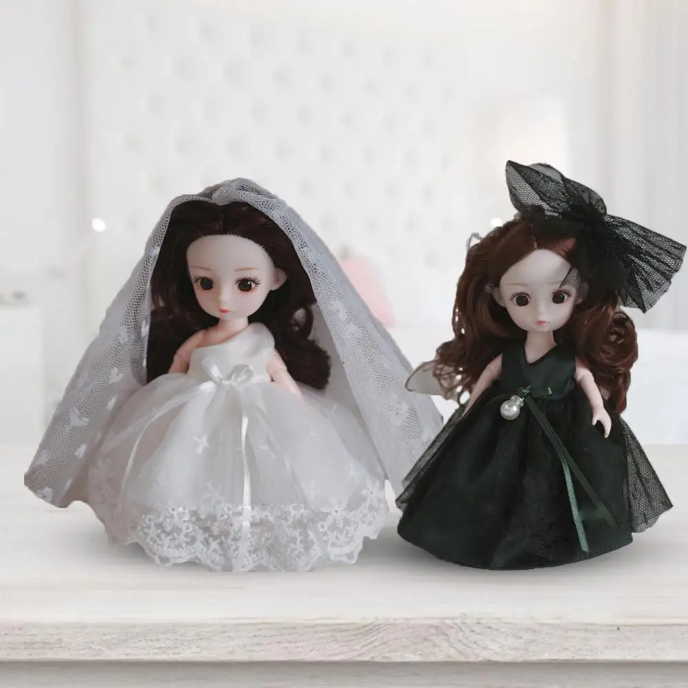 

Cute Mini Girl Doll Decorative Lolita Wedding Baby Girl Doll Toy Daily Casual Accessories Skirt For Girls Diy Toys