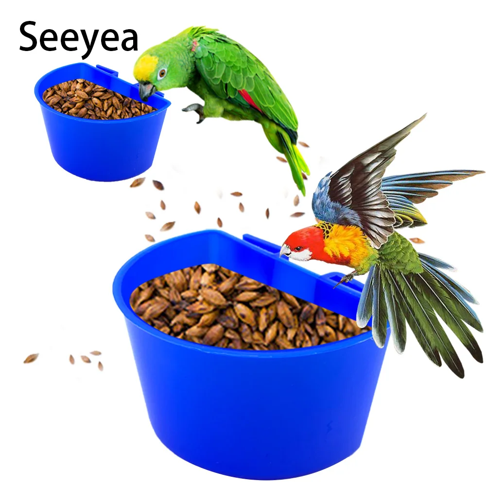 Диспенсер для воды птиц Пластиковый Дозатор чаша попугаев клетка домашних