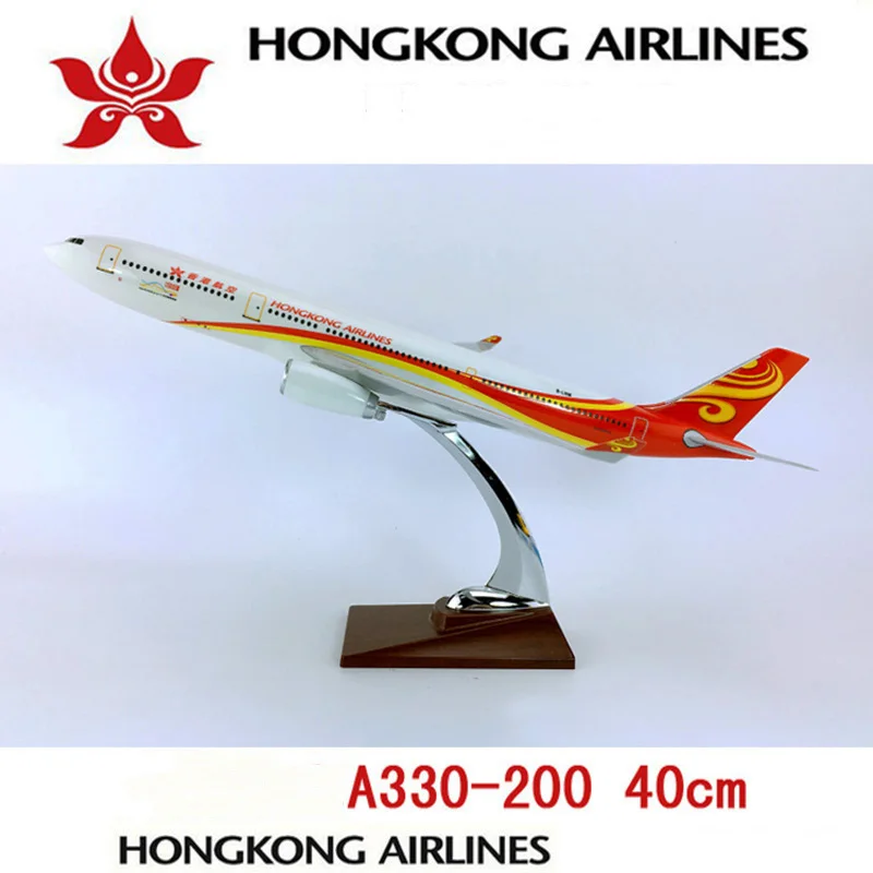 40 см 1:172 высокая имитация Hongkong Airbus A330 300 Модель W базовый сплав самолет