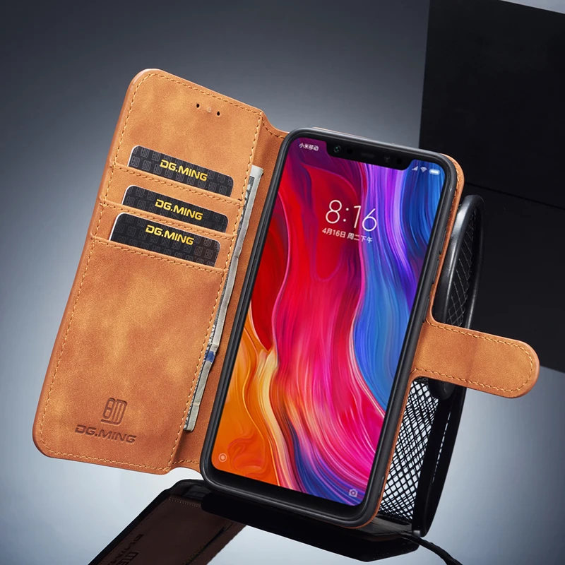Чехол для Xiaomi mi 8 mi 8 Lite, роскошный Винтажный чехол-бумажник из искусственной кожи с магнитной застежкой для Xiaomi mi 9 mi 9 SE с функцией подставки