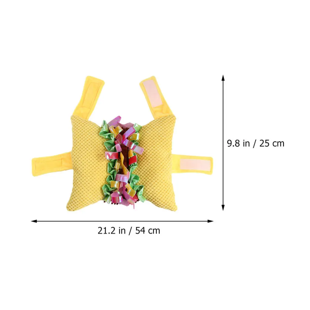 

1pc Hamburger-designed Vest Harness Funny Pet Suit Useful Pet Supplies