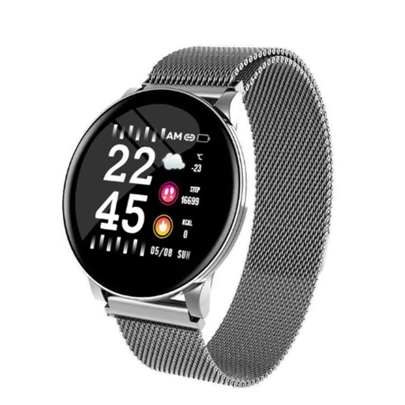

YUFENG W8 Color Round Screen Smart Bracelet Heart Rate Blood Pressure Exercise Step Counter Notification Push Remote Music