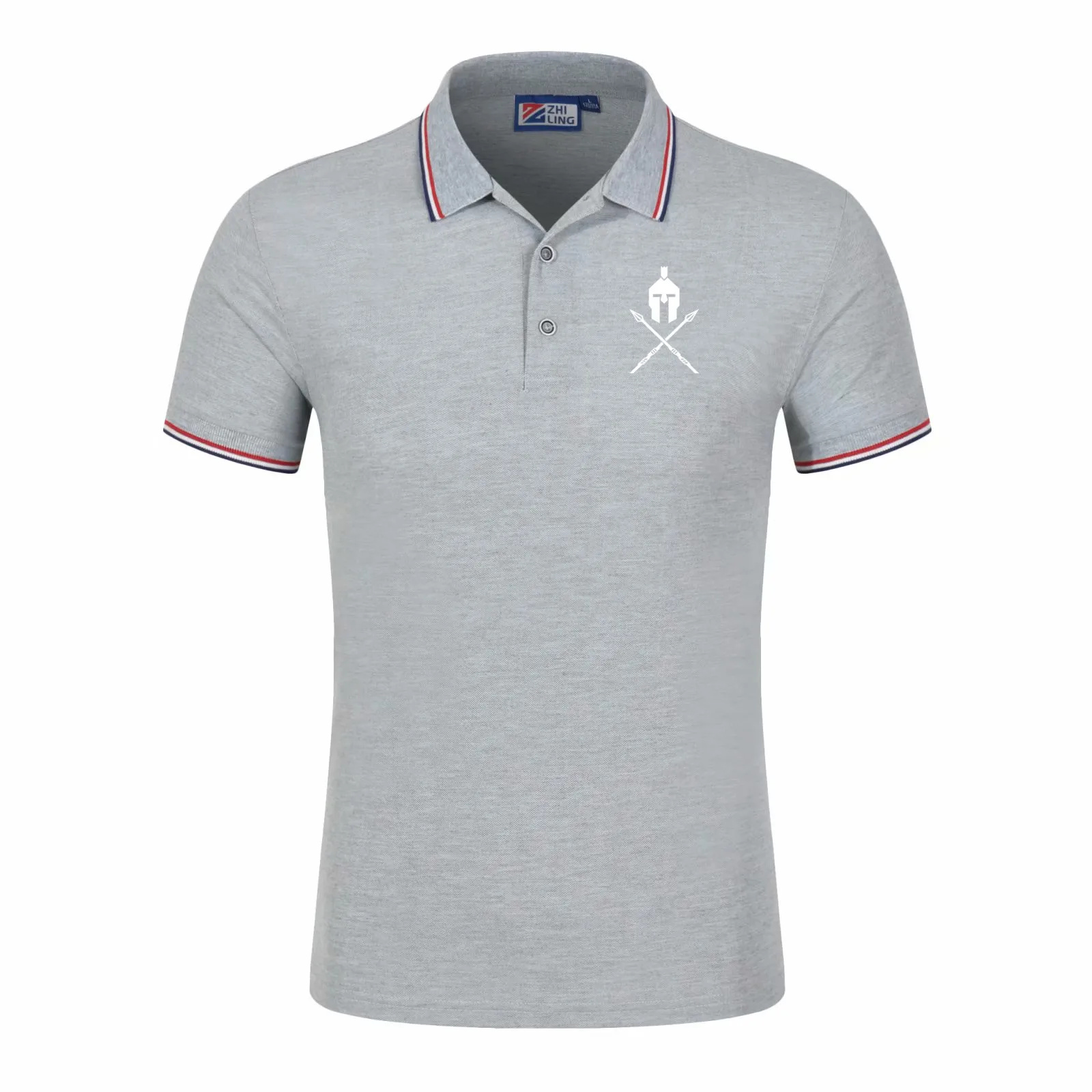 

Summer new short-sleeved polo shirt men's lapel fashion casual self-cultivation breathable printing business men's polo shirt