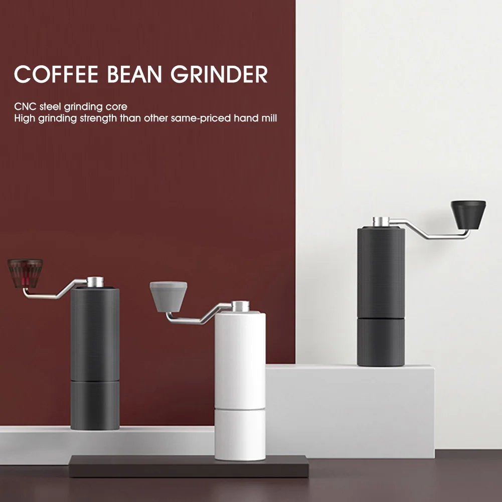 買取 高品質のアルミニウム手動コーヒーグラインダー,高品質のミニ手動コーヒーミル,ステンレス鋼の調整可能な粗さ,キッチン家電