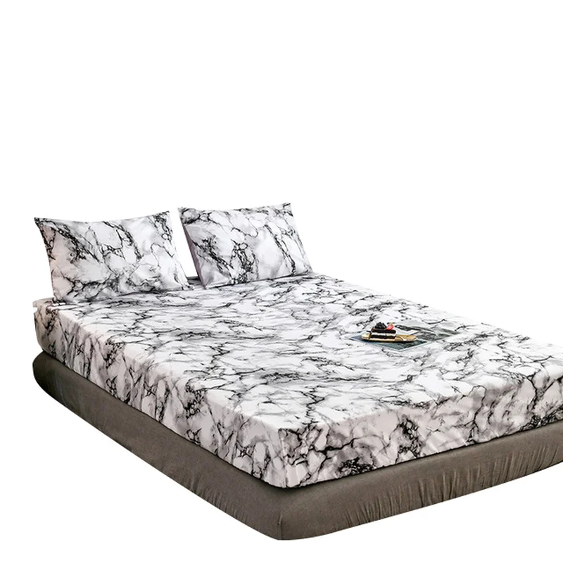 Защитная накладка для матраса простыни с мраморным узором чехол защитой от пыли
