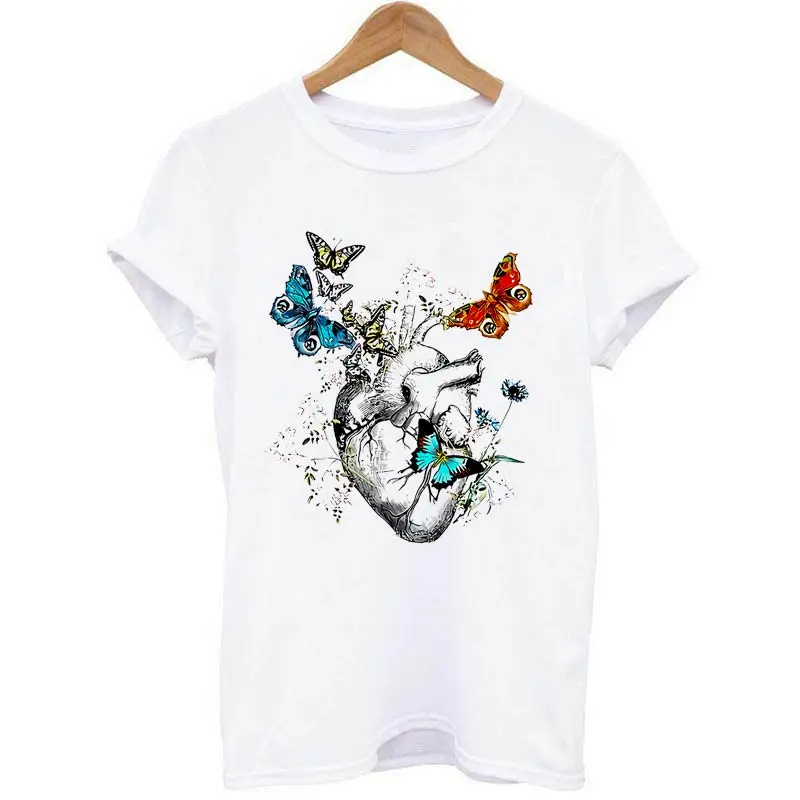 Flower Butterfly Heart Applique On Clothes Stickers Hippie Metal Iron-on Transfers For Clothing DIY Heat Transfer Thermo-sticker | Дом и сад