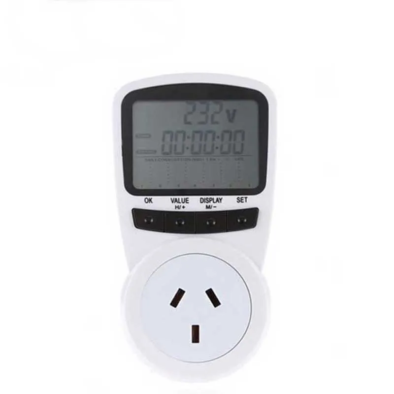 Интеллектуальная розетка цифровой монитор мощности измеритель для измерения