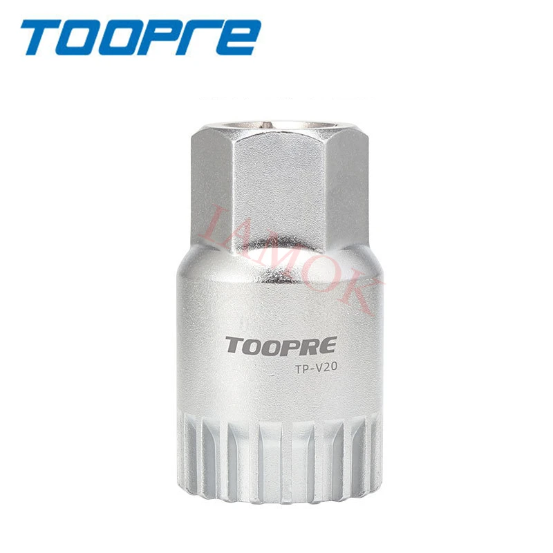 TOOPRE Bicycle Silver Bottom Bracket Removal Tool 20CR Steel Iamok Bike Parts 137g Square Hole/Spline BB Tools | Спорт и развлечения