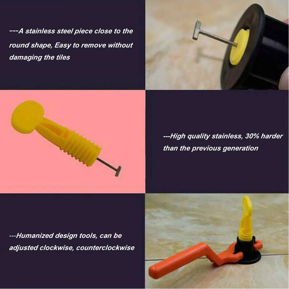 

Tile Leveling System 50 Tile Levelers 500 Reusable Tiles Spacers for Building Flooring Walls Floors Level Wedges Spacers Plier