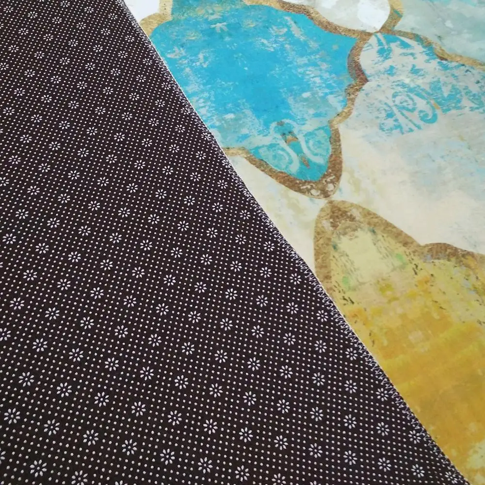 Нескользящий прямоугольный коврик марокканский для спальни гостиной столовой и