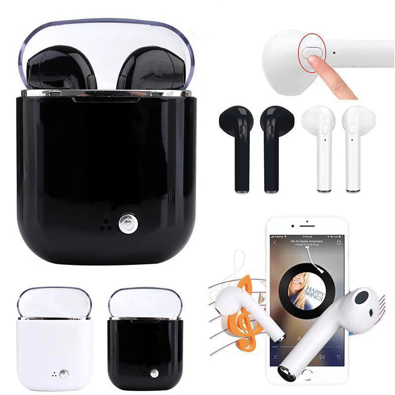 Двойные беспроводные Bluetooth-наушники гарнитура наушники-вкладыши для IPhone Air X 8 7