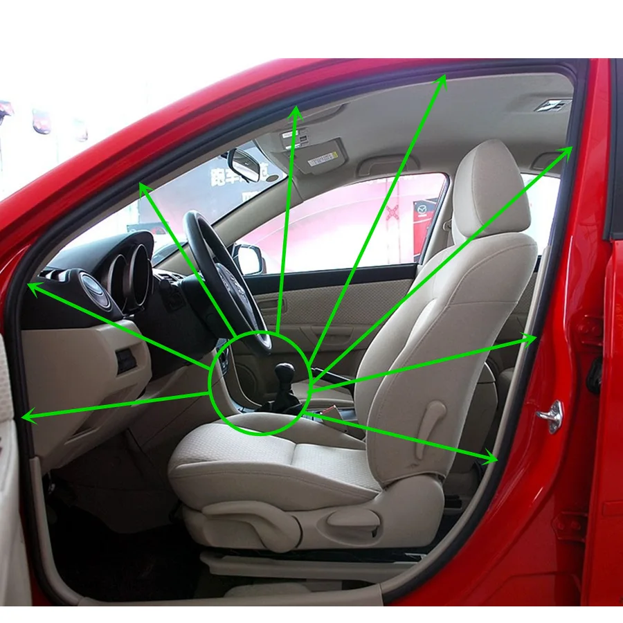 

Резиновое уплотнение для кузова автомобиля, интерьерная оболочка 912 для Mazda 3 2004-2008 BK sedan 4 door