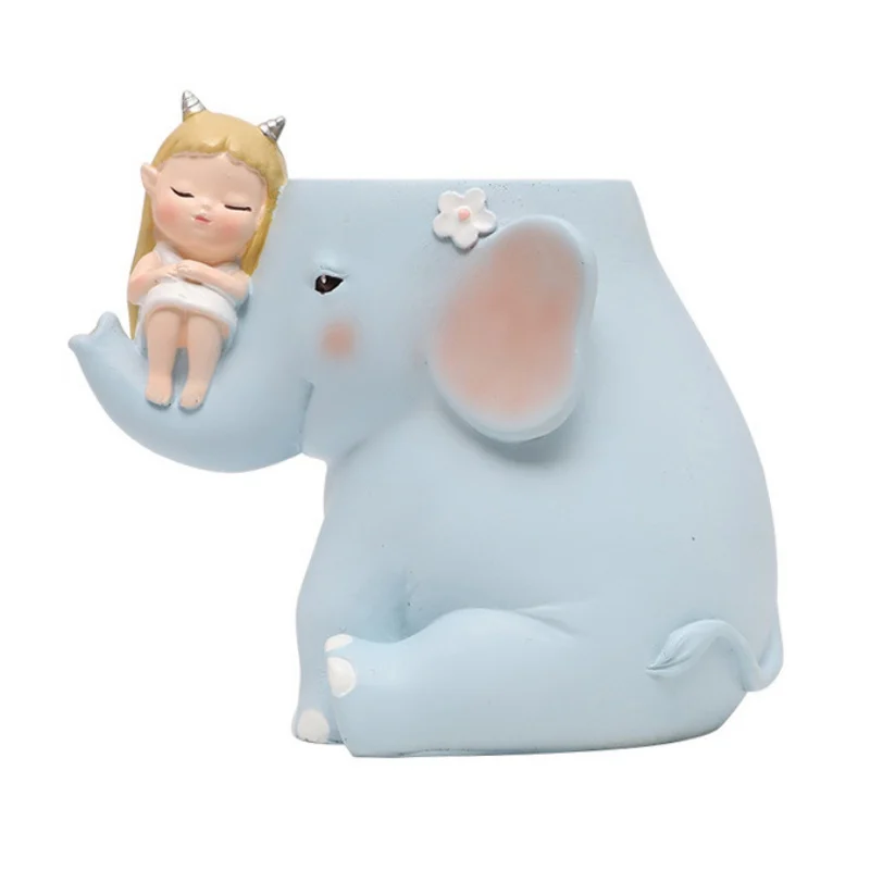 Горшок бонсай в виде животного цветочный горшок каучуковая поделка ваза для