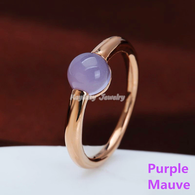 2021 Real Charm Jewelry 4 Colour Round Big Crystal Rose Gold Plated Wedding Rings For Women Party Gifts Surprise Price |