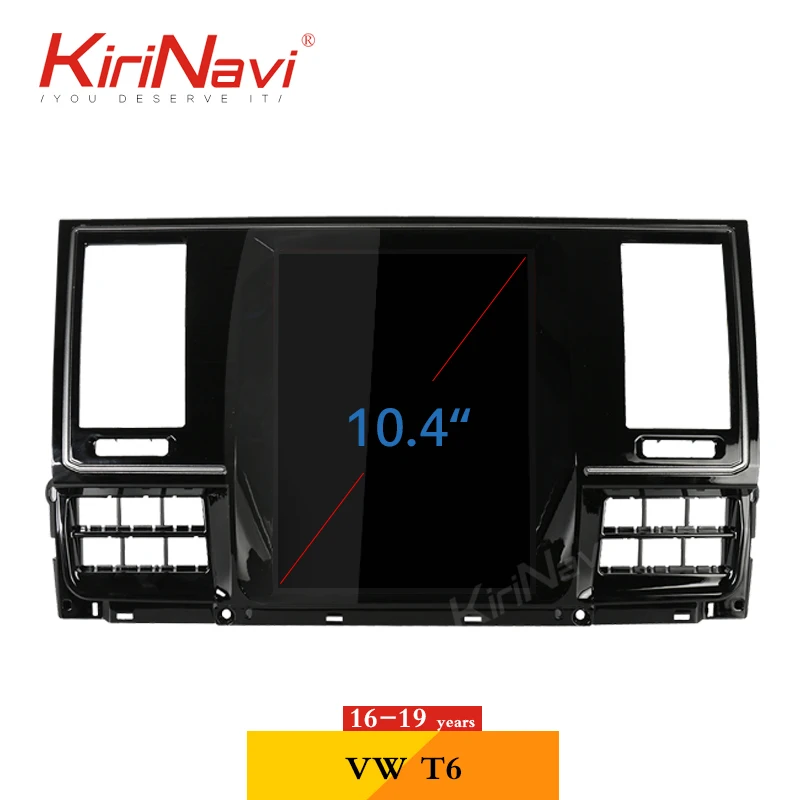 KiriNavi 10 4 inch вертикальный Экран Tesla Стиль 1 Din Android 9 0 автомобиль радио для VW Volkswagen T6