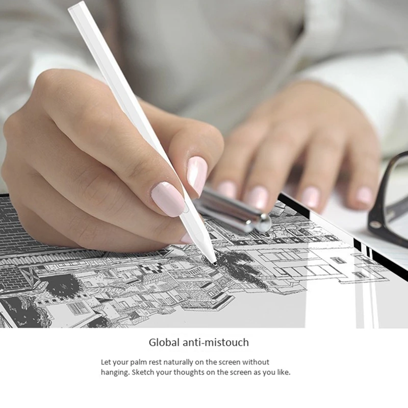 

A580 Stylus Anti-MisTouch-Active Capacitive Pen netically Attracted Nano-Fiber Nib for Notebooks, Tablets