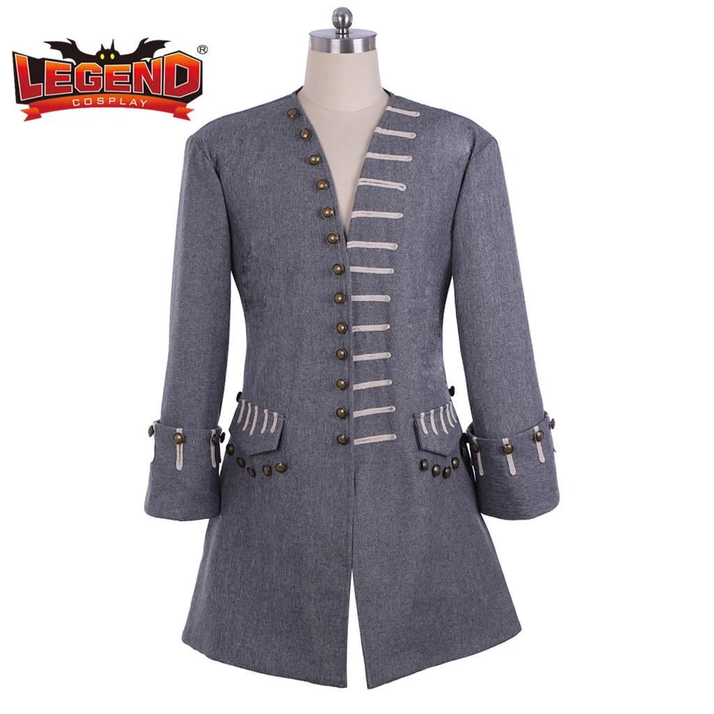 Косплей легенда капитан Джек пират косплей костюм куртка средневековый мужской