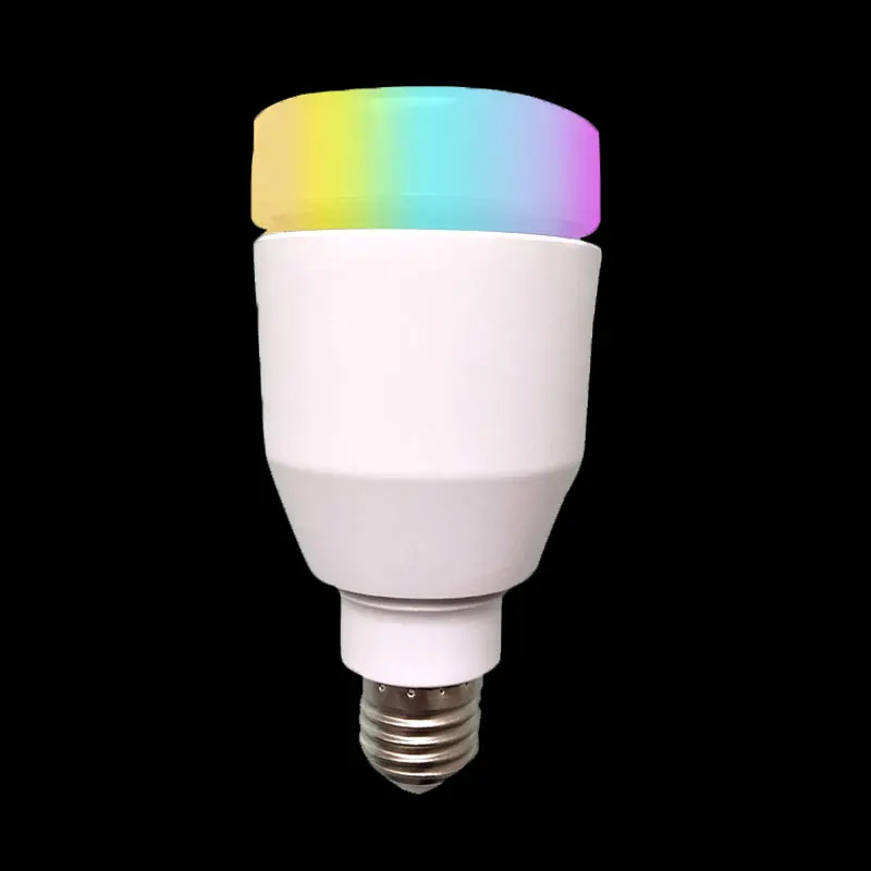 E27 база RGB Светодиодная лампа со звуковым боксом Bluetooth музыкальный динамик